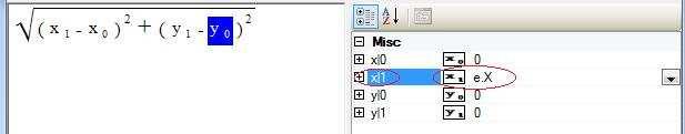 event-handler method, find the mouse pointer location, select X, click Next: The X coordinate of the
