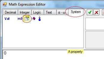 In the variable list, for x 0, click and select MathExpression to get mouse location: The Expression Editor appears.