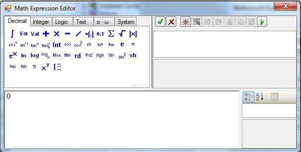The use of the Math Expression Editor has been described previously.
