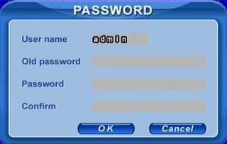 STEP2 STEP3 Fig 3.5 Change Password Input the old password. Then input new password 2 times. Press OK button to change.