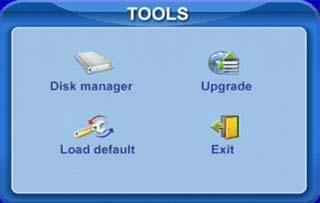 Fig 4.19 Tools Manager Disk manager: please refer to 5.1 Format Hard Disk.