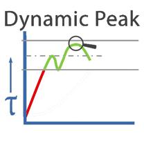 Dynamic Peak Mode In Dynamic Peak mode, the final peak value will remain on the OLED display when the load is removed as long as the torque loaded is above the 10% of maximum capacity threshold.
