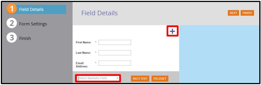 To make a field required, click on the field so that it is highlighted. Check the box next to the Is Required option located below the Behavior section.