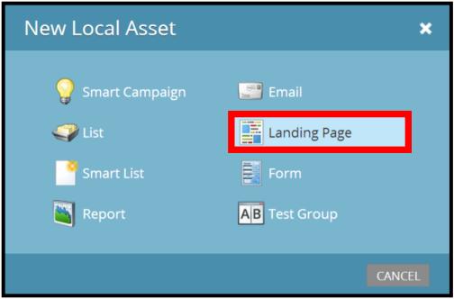 Creating a Landing Page Landing pages are necessary so that your leads can access your registration form online.