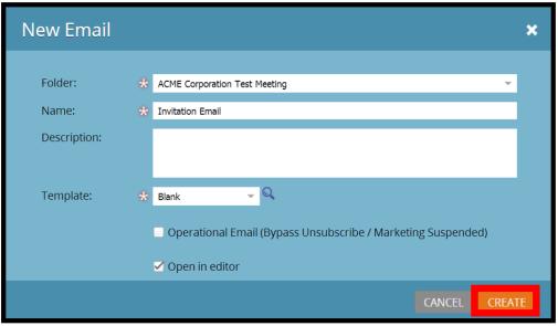 Creating Emails With the ReadyTalk/Marketo integration, you have the ability to send out meeting invitation emails, registration confirmation emails, reminder emails, and post-meeting emails based on