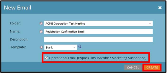 Creating a Confirmation Email 1. From the Marketing Activities section, select your program, click on the New drop down menu, and then select New Local Asset. 2.