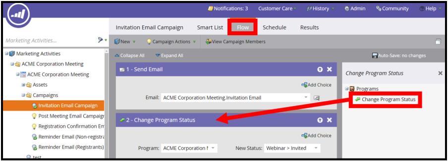 Note This will update your invitees with a status of invited, which is beneficial for not only reporting purposes, but is also useful if you would like to send out Reminder Emails to those