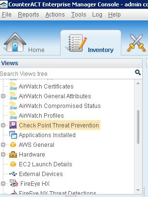 View endpoints that have been detected with specific threats. Easily track Check Point Threat Prevention activity. Incorporate inventory detections into policies. To access the inventory: 1.