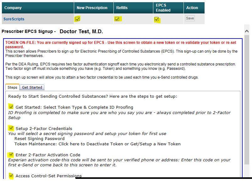 STEP 4: SENDING A CONTROLLED MEDICATION FOR THOSE PROVIDERS SUCCESSFULLY REGISTERED AND ENABLED WITH EPCS PERMISSIONS: FROM THE MEDICATION PAGE, CREATE ALL CONTROLLED MEDICATIONS FOR THAT PATIENT AND