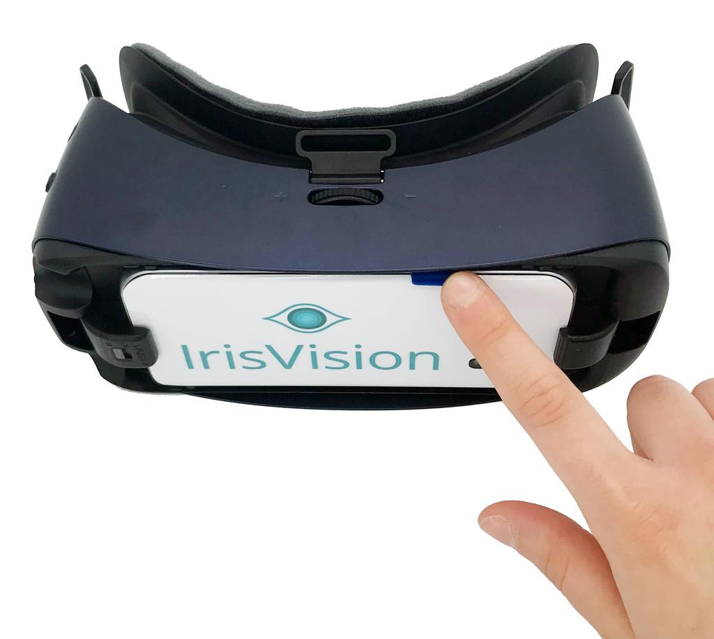 14 Using IrisVision: Step 1 - Power Up Power on the Display Unit by pressing the