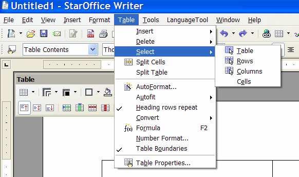 Selecting There are several ways you can select cells, rows or columns.