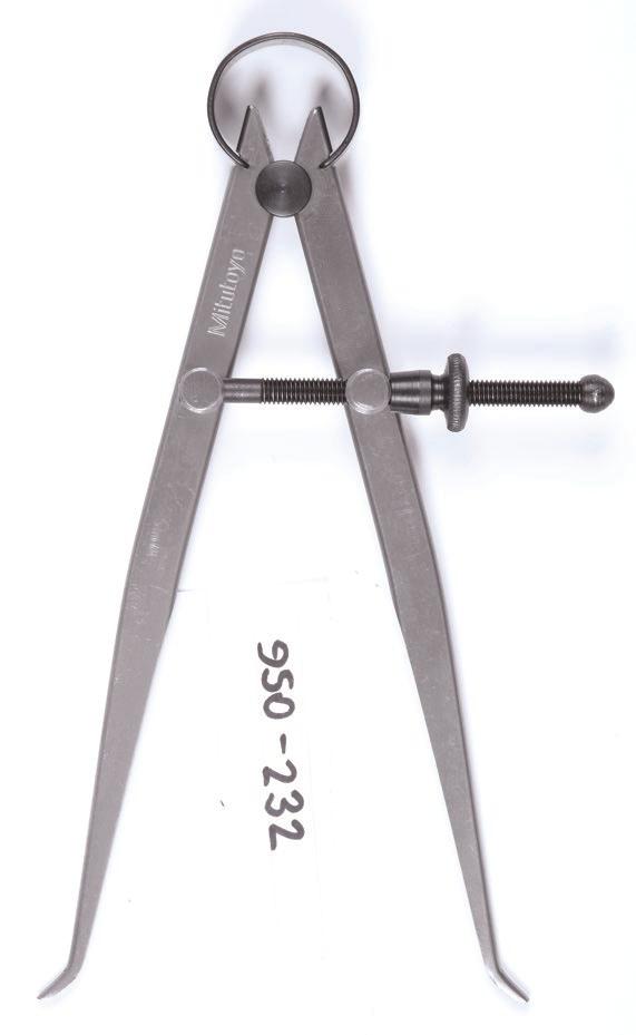Reference Gauges SRIS 950 Spring Dividers and Calipers Spring Divider Fully hardened and tempered joints, spring, washers and divider points.