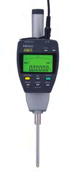 A ABSOLUTE Digimatic Indicator ID-F SERIES 543 with Back-lit LCD Screen FEATURES With the ABSOLUTE Linear Encoder technology, once the measurement reference point has been preset it will not be lost