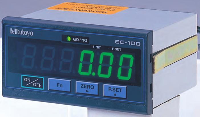 EC Counter SERIES 542 Low-cost, Assembly, Type Display Unit FEATURES Employed the DIN size (96 X 48mm) and mount-on-panel configuration, which greatly facilitates the incorporation into a system.