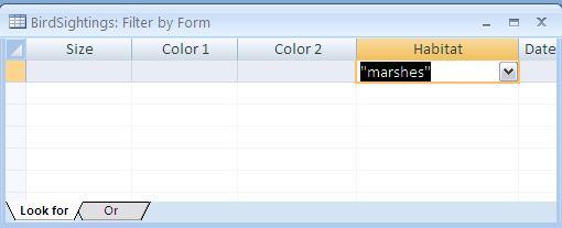 In the Sort & Filter Group of the Home Ribbon click on the Advanced Filter Options icon and, in the drop down menu, select Filter by Form (Fig. 8.
