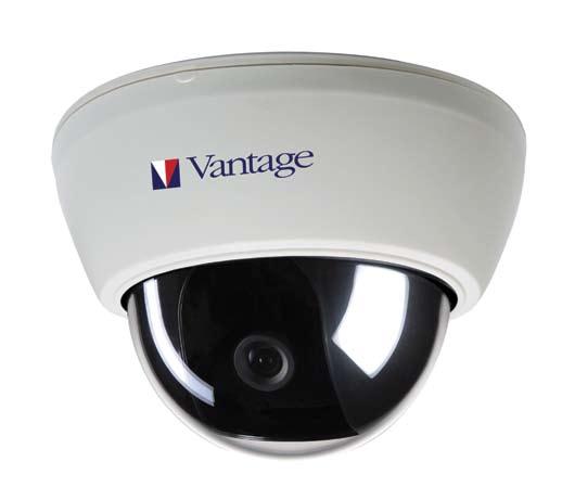COLOUR DOME CAMERA - VAEDRSTPV VAEDRSTPV is a Fixed Compact Colour Dome Camera in stylish off white. It can be easily surface mounted on ceilings to elegantly blend with the environment.