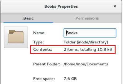 To know the Folder properties (Size contents ) Right click the folder properties Cut the Folder: move