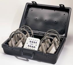 Telex Portable Group Listening Centers include a lightweight, durable carrying case, six or eight headphones, (mono/0.250" plug only) and a jackbox.
