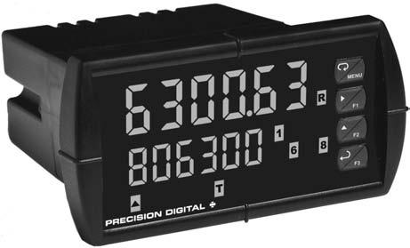 PD6300 Pulse Input Rate/Totalizer Pulse, Open Collector, NPN, PNP, TTL, Switch Contact, Sine Wave (Coil), Square Wave Inputs Gate Function for Rate Display of Slow Pulse Rates NEMA 4X, IP65 Front