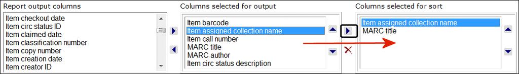 Tip: The names of the columns can be edited in SimplyReports Administration. See Edit a report output column on page 61. 7.
