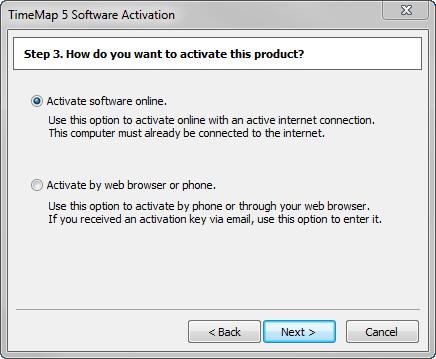 box, select the activation option you want to use.