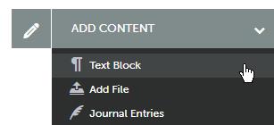 Default editing relates to actual portfolio page content. Add Sub-Pages 1. Click the Enable Table of Contents Edit Mode button Add subpages to create the structure shown: 2.
