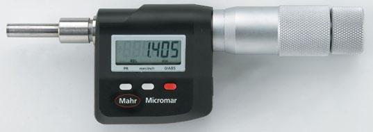 - 3-36 Digital Micrometer Head Micromar 46 EWR IP2 ABS USB MarConnect RS232C Digimatic Functions: (Zero setting) ABS (Switch between Relative and Absolute measurement) mm/inch PRESET (enter a