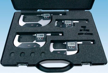 + 3-7 Digital Micrometer Set Micromar 4 EWR IP6 USB MarConnect RS232C Digimatic ABS Functions: RESET (Zero setting the display for Relative measurement) ABS (Switch between Relative and Absolute