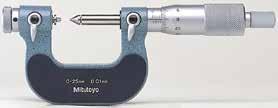 Screw Thread Micrometers SERIES 326, 126 Interchangeable Anvil-Spindle Tip Type IP65 water/dust protection (Series 326).