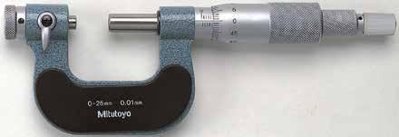 Pana Micrometers SERIES 116 Interchangeable Anvil Type Non-rotating spindle with optional seven interchangeable anvils (flat, spline, spherical, point, knife-edge, disk, and blade) for a wide range