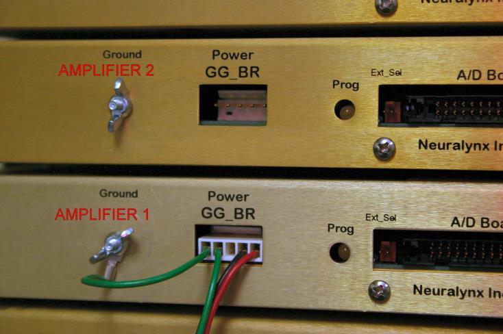connection using the wingnut provided. Repeat this process for all amplifiers.