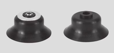 Suction cups with connection attachments ESS/suction cups ESV, extra deep ESS- -E ESV- -E Function -N- Diameter 15 100 mm -Q- Temperature range 30 +200 C General technical data Suction cup 15 20 30