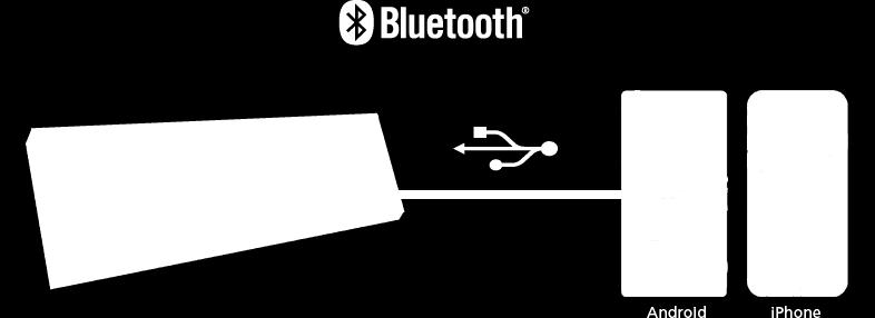 via USB and the automatic Bluetooth pairing function will work