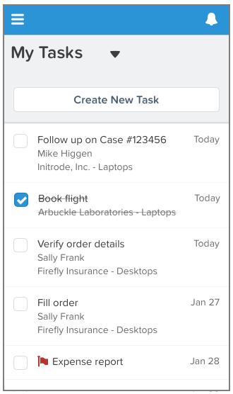 Track Your Activities Edit Task Details Considerations for closing and reopening tasks: If your administrator has created conditions for closing a task (for example, requiring you to enter a