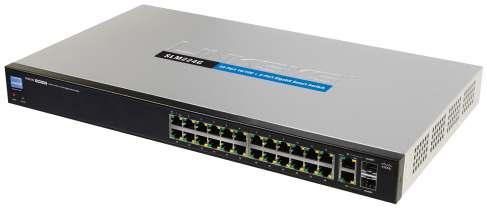 Cisco SLM224G 24-Port 10/100 + 2-port Gigabit Smart Switch: SFPs Cisco Small Business Smart Switches Cost-Effective, Secure Switching with Simplified Management for Small Businesses Highlights