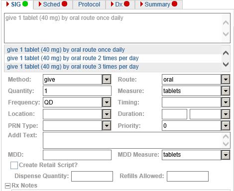 Step 9. Make any changes to the SIG selected by using the drop-down menus and fields below the list of common SIGs.