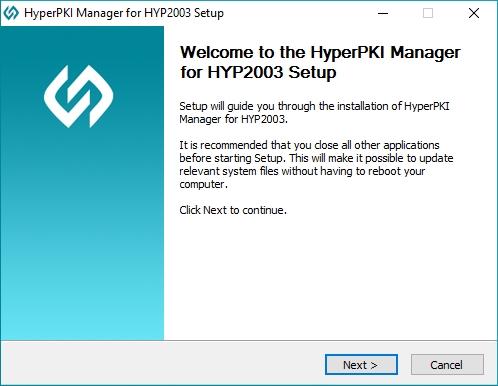 Getting Started Installing HyperPKI Manager for HYP2003 Ensure you have the latest version of the HyperPKI Manager for HYP2003 middleware. You can download HyperPKI Manager at https://hypersecu.