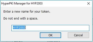 Token Management HyperPKI Manager User Guide You can only log in to and manage one token at a time. To manage another token, you must log out and log in to another token.