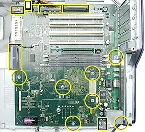 Take Apart Logic Board, Power Mac G4 (QuickSilvers) - 48 will destroy the processor. 1.