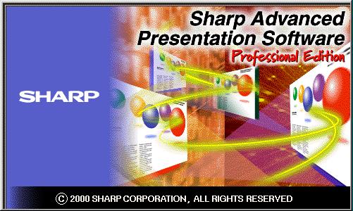 Installing the Software This software can be installed using the installation programme supplied on the Sharp Advanced Presentation Software Professional Edition CD-ROM.