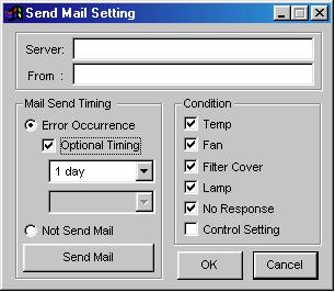 Mail Address Book setting 1 Select Mail Address Book from the Control Option menu.