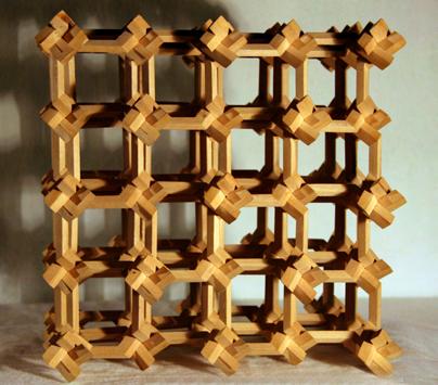 to be a square. The stepping directions of this helix are face diagonals of the four vertical faces of the cube.