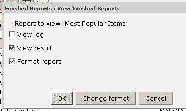 Finished Reports To View Highlight the report and click View OR double click on the report.