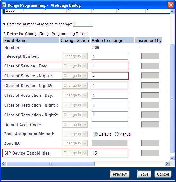 Station Attributes Assignment Use the Station Service Assignment form to assign the previously configured Class of Service and SIP Device Capability number to each of the Polycom VVX 1500 phones in