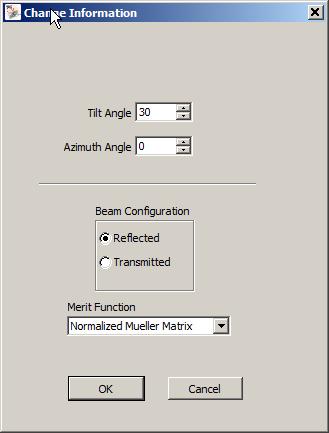 allowing the user to change the settings for a given data scan. The following controls are available on this dialog control.