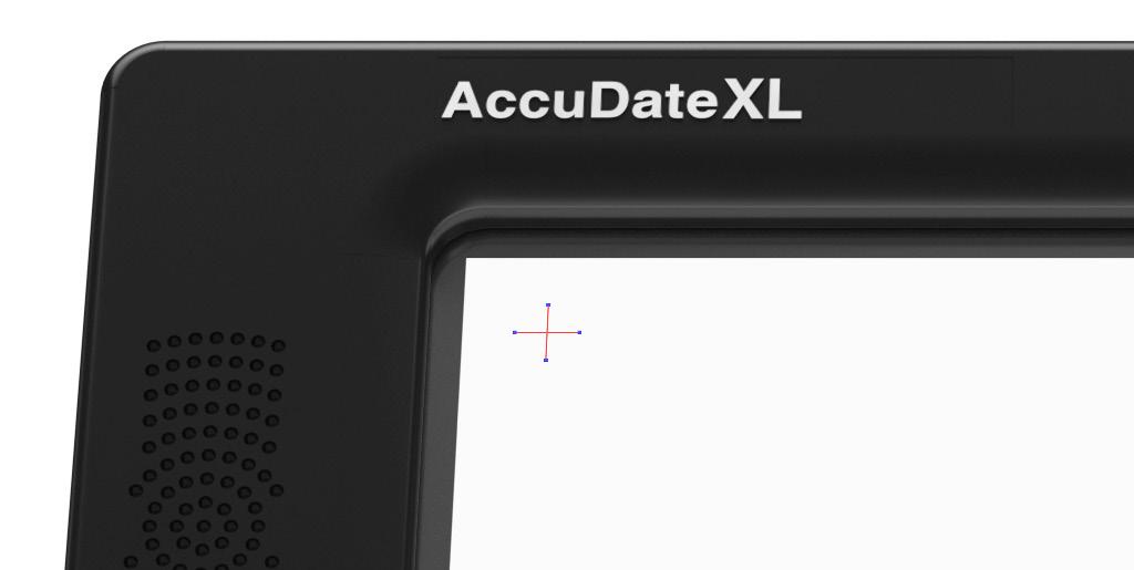 SCREEN CALIBRATION The AccuDate XL system includes a Screen Calibration App for the touch screen.