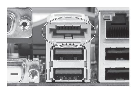 Parallel and Serial ATA External SATA (esata) drives use connectors similar to