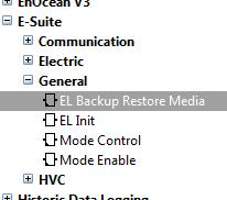 E-Suite Fbox library - Parameter Backup / Restore Volatile RAM without battery back up 500 Elements of EEPROM memory for parameter (media) backup FBox for programmable E-Line