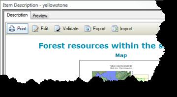 been provided using the FGDC metadata editor add-in with the current release of ArcGIS for Desktop.