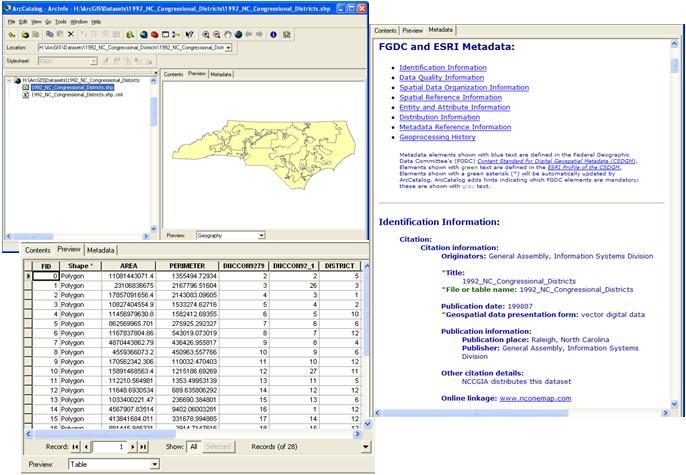 Functional Verification of GIS dataset Review dataset metadata